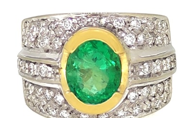 Emerald - White gold - Ring