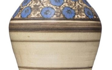 Emile LENOBLE (1876 - 1940) Important vase en grès de...