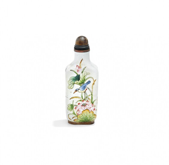 Enamelled metal snuff bottle China, 19th Century