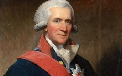 English School 18th century Portrait of Admiral