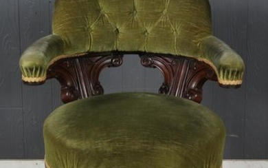 English Upholstered Parlor Chair