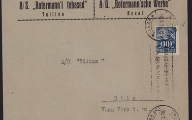 Estonia Tallinn envelope 1925