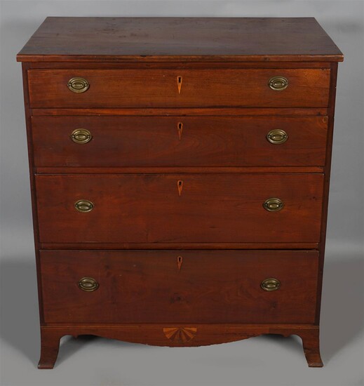 FEDERAL INLAID MAHOGANY CHEST OF DRAWERS, MID-ATLANTIC STATES, EARLY 19TH CENTURY