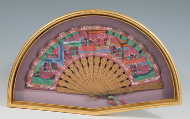 Fan; China, Qing Dynasty, Guangxu Period, 1875- 1908.
