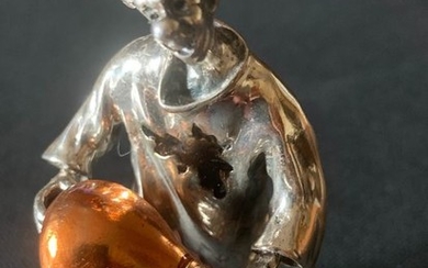 Figurine(s) - .800 silver - Vittorio Angini - Italy - mid 20th century