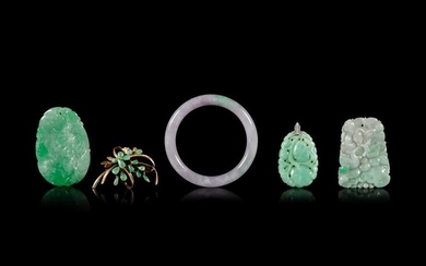 Five Jadeite Jewelry