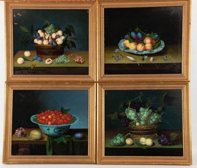 Four Chelsea House Still Life Paintings