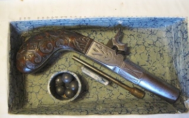 France - 1830 - Ram rod - Percussion - Pocket pistol