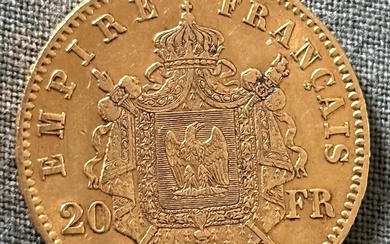 France. Napoléon III (1852-1870). 20 Francs 1867-BB, Strasbourg