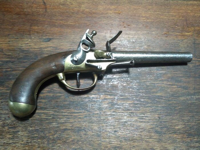 France - Saint Etienne - Model 1777 - Cavalry - Flintlock - Pistol - 17.1 mm