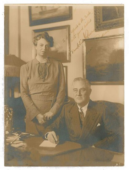 Franklin and Eleanor Roosevelt Signed Photograph