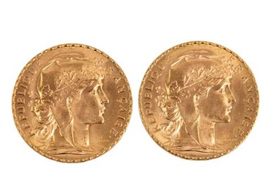 Frankreich/GOLD - 2 x 20 Francs 'Marianne'