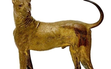 Franz Bergman Austrian Cold Painted Bronze Great Dane Dog Large Figurine c.1900