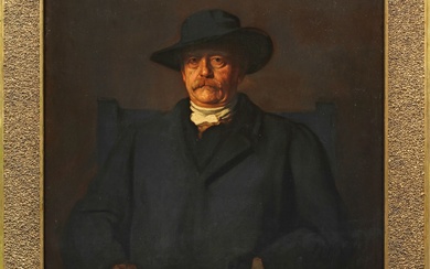 Franz von Lenbach (1836 Schrobenhausen - 1904 Munich) d'après Portrait du chancelier Otto Fürst von...