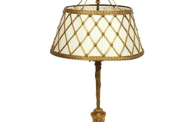 French Empire E. F. Caldwell Dore Bronze Lamp
