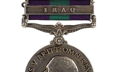 General Service Medal - Private J. Langan, Royal Army Medical Corps