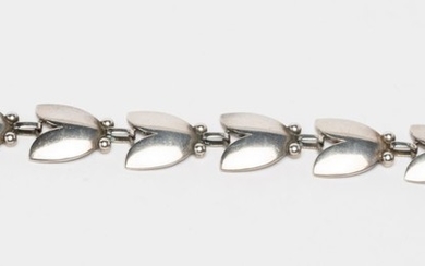Georg Jensen - Silver Bracelet, Tulip Series