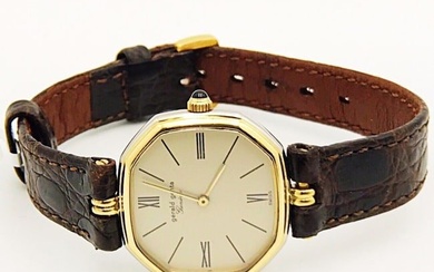 Gerald Genta 18K Yellow & White Gold Manual Winding Watch With Extra Strap