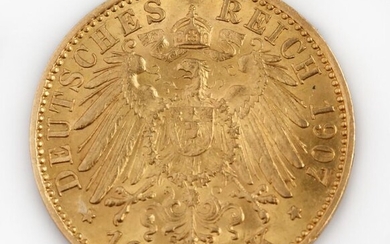 Germany - Prussia - 10 Mark 1907 - Gold