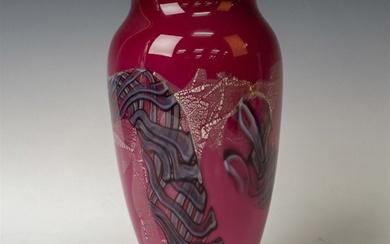 Glenn Randle Art Glass Vase, Signed