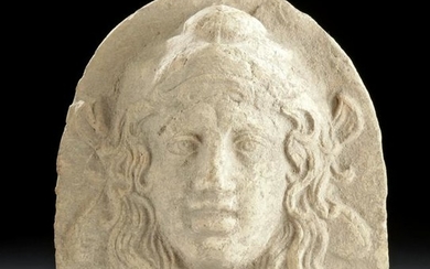 Greek Lucanian Terracotta Antefix of a Maenad