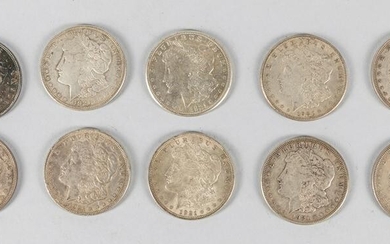 Group Of Antique 1921S US Morgan Silver Dollar Coins