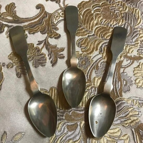 Group of 18th, 19thc Coin Silver Spoons