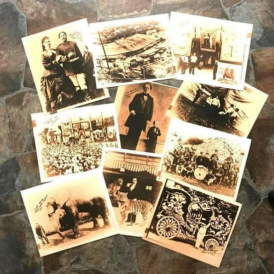 Group of Early 1900's Circus Scenes, Photo Prints