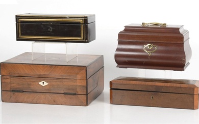 Group of English, French and American Table Boxes