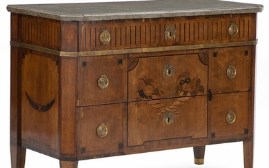 SOLD. Gustaf Foltjern, attributted: A Gustavian fruitwood commode – Bruun Rasmussen Auctioneers of Fine Art