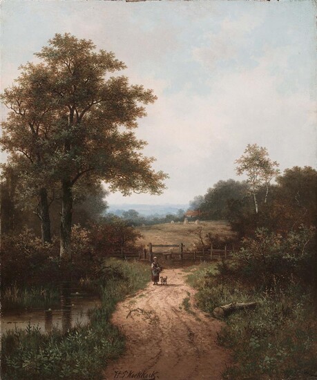 (-), Hendrik Pieter Koekkoek (Hilversum 1843 - Great...