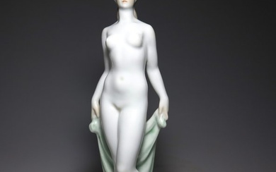 Herend - József Gondos (1909-1987) - Sculpture, Art Deco sculpture - 23 cm - Porcelain - 1940