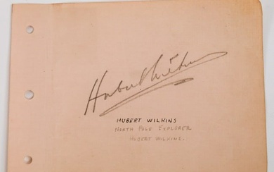 Hubert Williams Signed Autograph Book Page