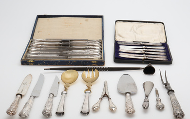 ITEMS OF SILVER, 29 PIECES.