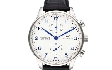 IWC Reference IW3714-46 Portugieser | A stainless steel automatic chronograph wristwatch, Circa 2017