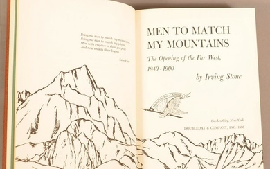 Irving Stone Men to Match My Mtns Signed Ltd Ed