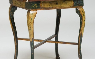 Italian Painted Side Table, in the Chinoiserie Taste