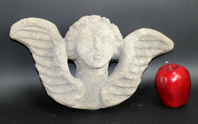 Italian stone carving of cherub