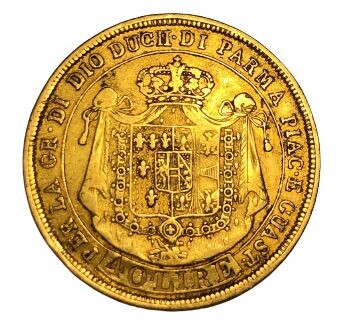 Italy, Duchy of Parma, Piacenza and Guastalla. Maria Luigia (1815-1847). 40 Lire 1815