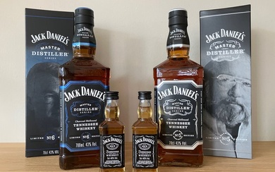 Jack Daniel's - Master Distillers Series No. 5 & No.6 + 2 x Old No.7 Miniatures - 5cl, 700ml - 4 bottles