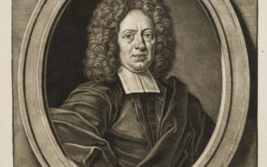 Jacob Weigel (18th century, Germany), Portrait of the German philosopher Johann Franz Buddeus (1667 Anklam - 1729 Gotha), 18th century, Mezzotint