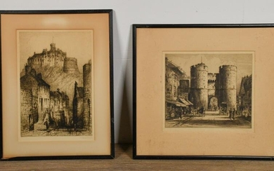 James Alphege Brewer & Albany E. Howarth Etchings