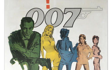 James Bond US One-Sheet Poster For 'Dr No', 1962