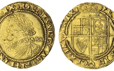James I (1603-1625), Third Coinage, Laurel, 1621-1623, Tower