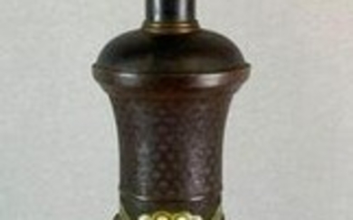 Japanese Champleve Table Lamp.