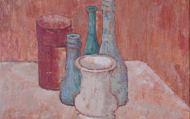 Johannes Joop Linschoten (1909-1995), Stilleven met flessen