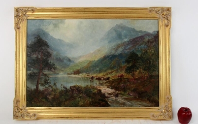 John Falconer Slater oil on canvas landscape painting
