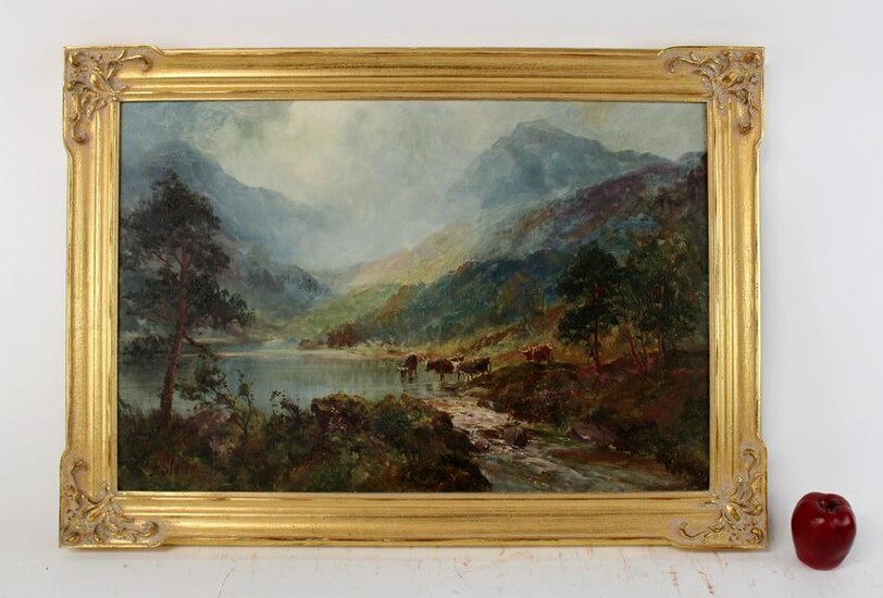 John Falconer Slater oil on canvas landscape painting