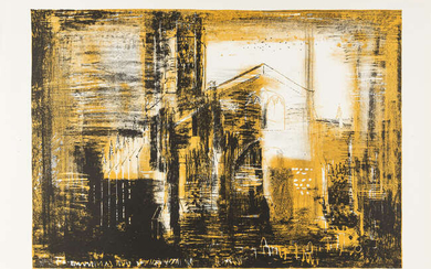 John Piper (1903-1992) Fotheringhay, Northamptonshire; medieval stone (Levinson 135)