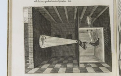 KIRCHER (Athanasius). Physiologia Kircheriana experimentalis. Amsterdam, Jansson-Waesberge, 1680. In-folio à deux colonnes de (6)-248-(8) pp.,...